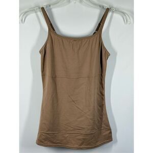 Maidenform Sweet Nothings Cami Shapewear Long-Length Tank Top Brown XL
